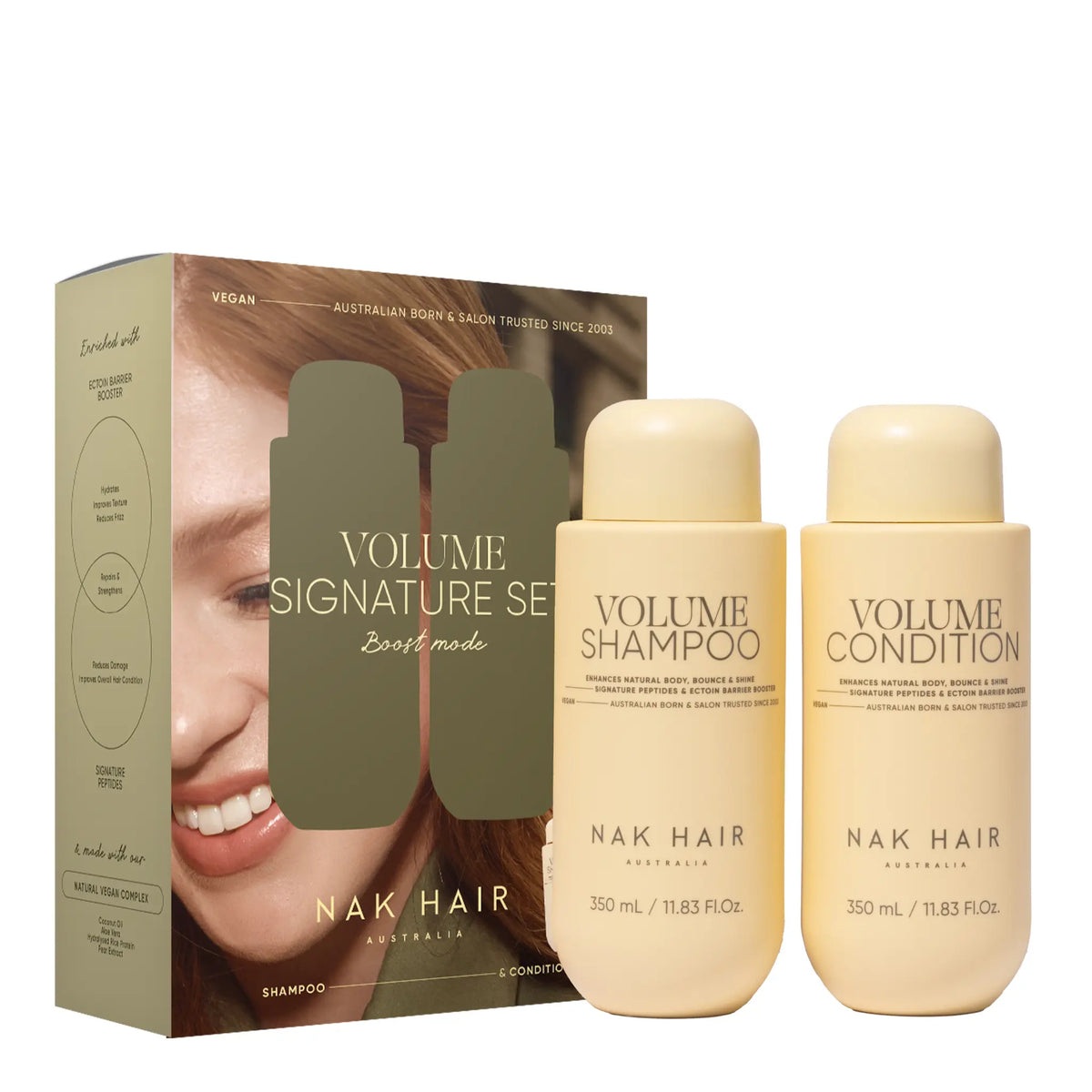 Nak Hair - Signature Volume Duo Pack - Volume Shampoo 350ml and Volume Conditioner 350ml Duo Gift Pack - Zilion