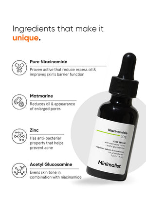 Minimilist - Niacinamide 10% Face Serum 30ml - Zilion