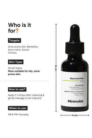 Minimilist - Niacinamide 10% Face Serum 60ml - Zilion