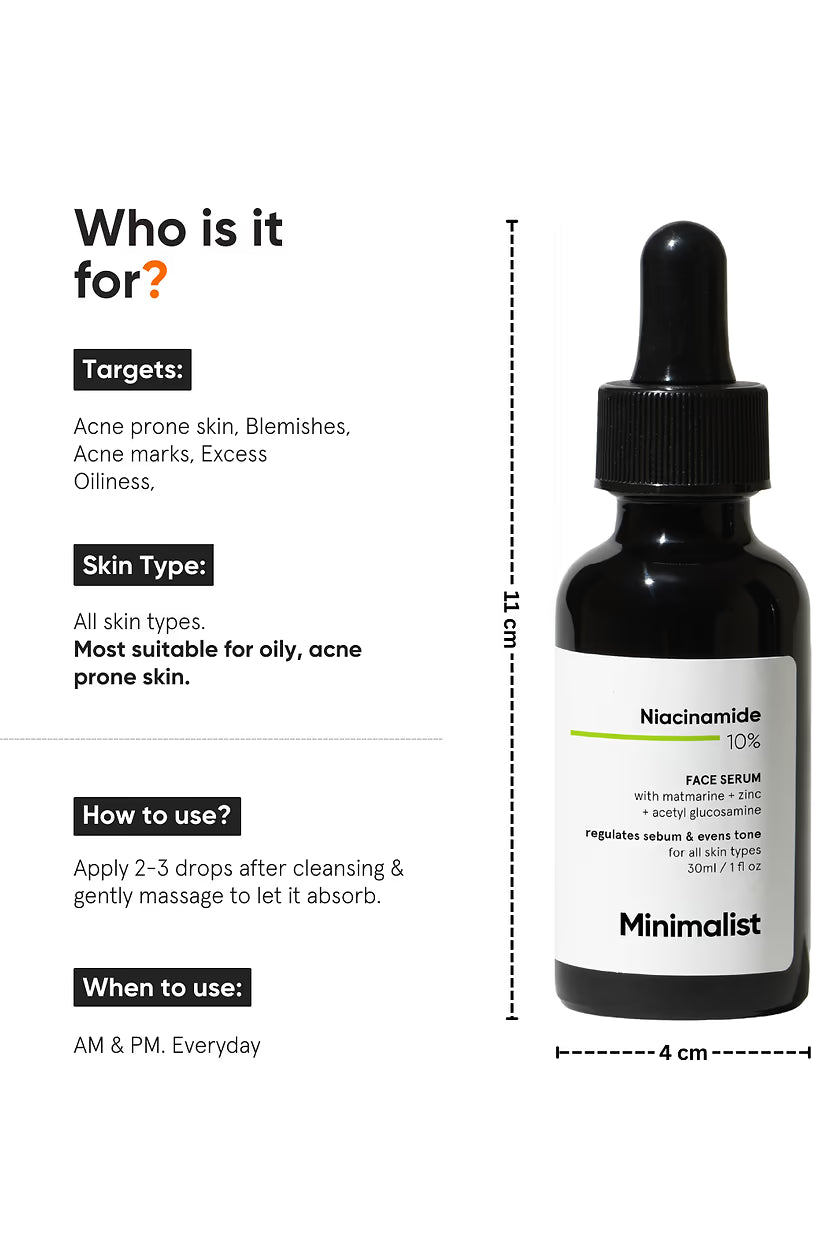 Minimilist - Niacinamide 10% Face Serum 60ml - Zilion