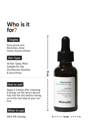 Minimilist - Niacinamide 5% Face Serum 30ml - Zilion