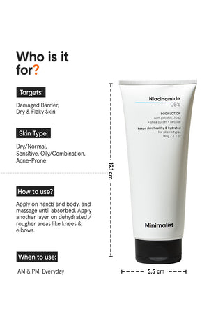 Minimilist - Niacinamide 5% Body Lotion 180g - Zilion