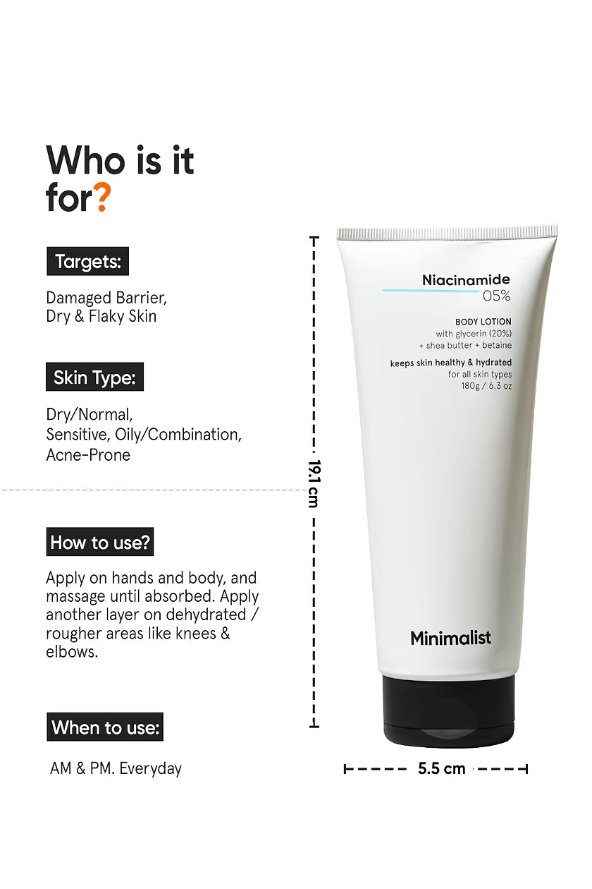 Minimilist - Niacinamide 5% Body Lotion 180g - Zilion