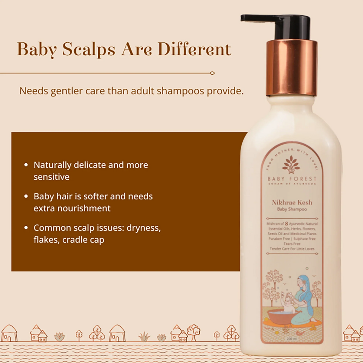 Baby Forest - Nikhrae Kesh Baby Shampoo 200ml – product view 8