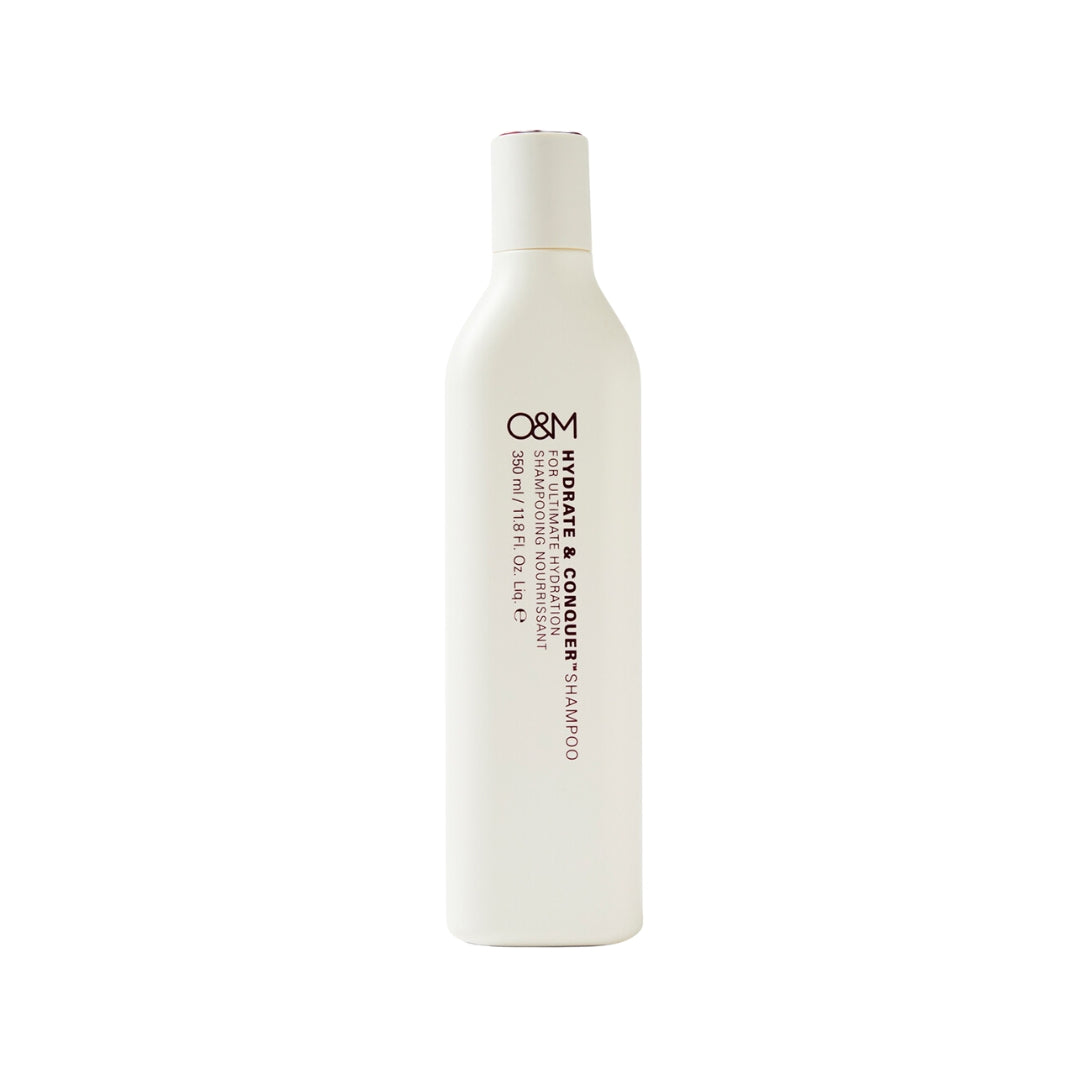 O&M - Hydrate & Conquer Shampoo 350ml – front of pack