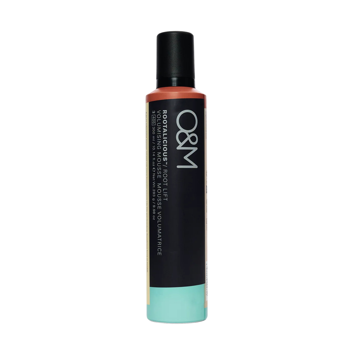 O&M - Rootalicious Root Lift Mousse 300ml – front of pack