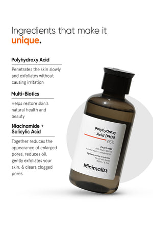 Minimilist - Polyhydroxy Acid (PHA) 3% Face Toner 150ml - Zilion