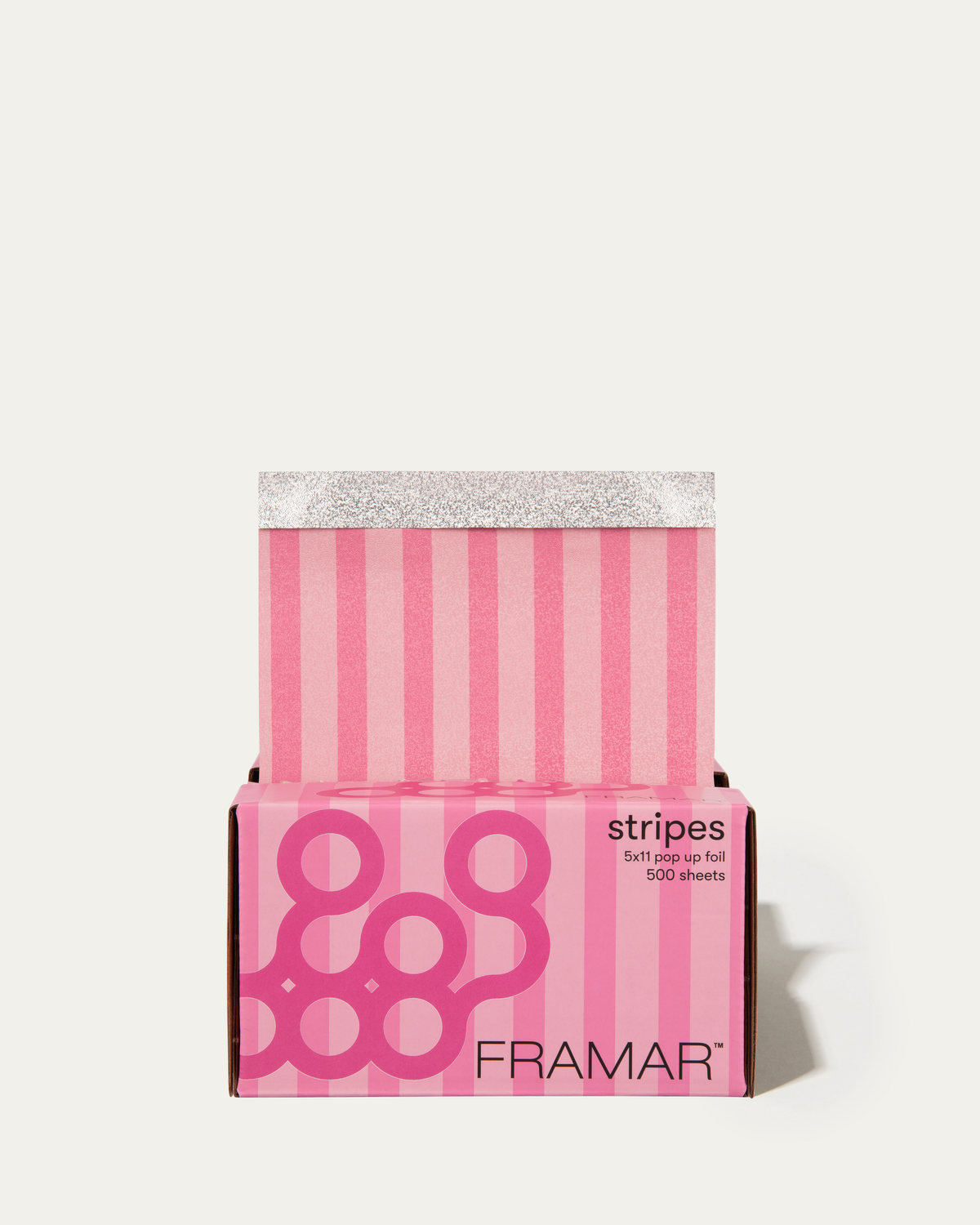 Framar Pink Stripes pop up foil box