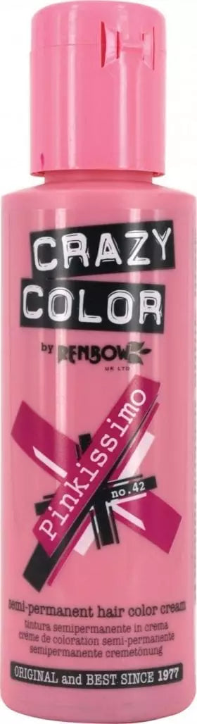 Crazy Color - Conditioning Semi-Permanent Hair Color Cream Pinkissimo 100ml