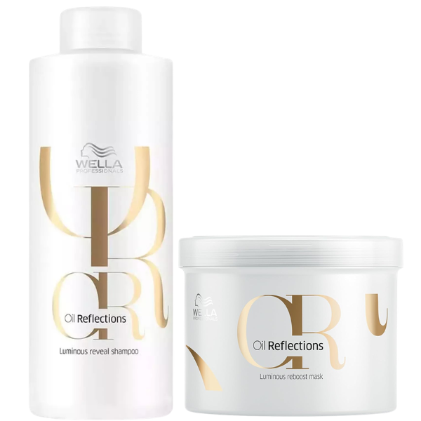 Wella Professionals - Premium Care Oil Reflections Luminous Shampoo & Mask Duo Bundle