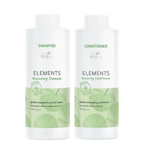 Wella Professionals - Premium Care Elements Lightweight Renewing Shampoo & Conditioner Duo Bundle