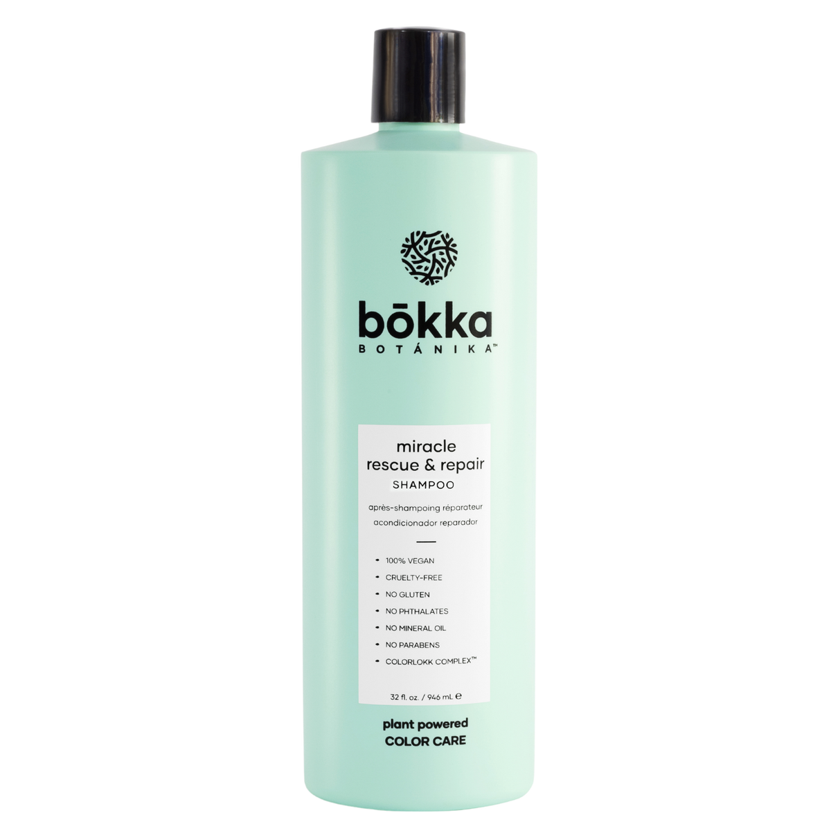 Bokka Botanika - Miracle Rescue & Repair Shampoo & Conditioner Duo 946ml Bundle – Bokka Botanika Miracle Rescue & Repair Shampoo 946ml