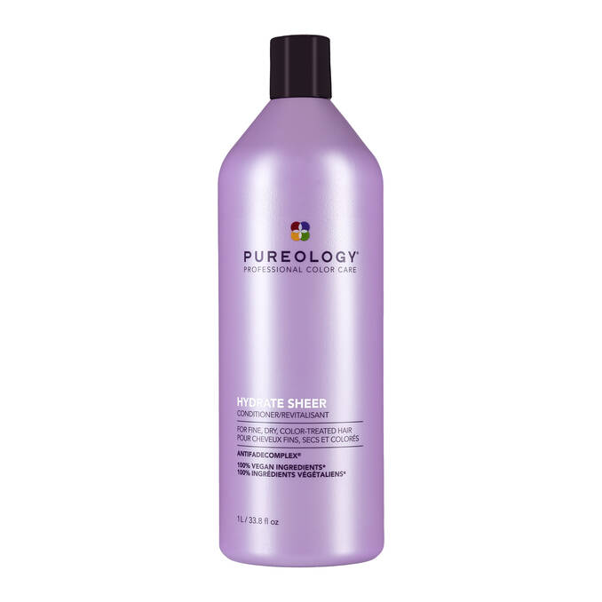 Pureology - Hydrate Sheer Shampoo & Conditioner Duo 1000ml Bundle – Pureology Hydrate Sheer Conditioner 1000ml