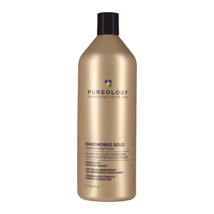 Pureology - Nanoworks Gold Shampoo & Conditioner Duo 1000ml Bundle – Pureology Nanoworks Gold Shampoo 1000ml