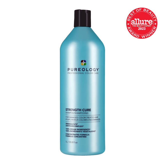 Pureology - Strength Cure Shampoo & Conditioner Duo 1000ml Bundle – Pureology Strength Cure Shampoo 1000ml