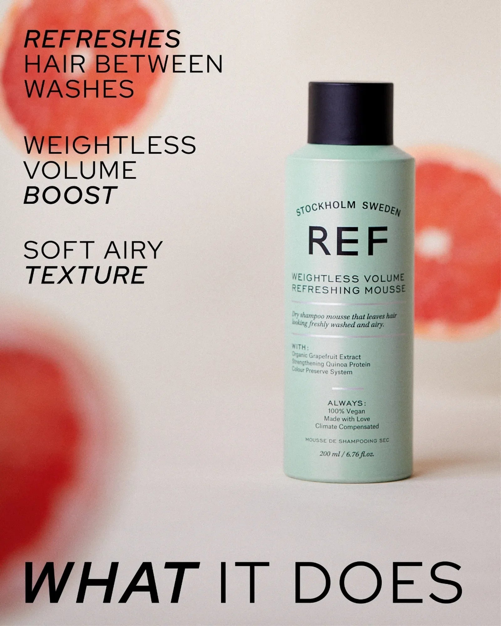 Ref Stockholm sweden - Weightless Volume Refreshing Mousse 200ml