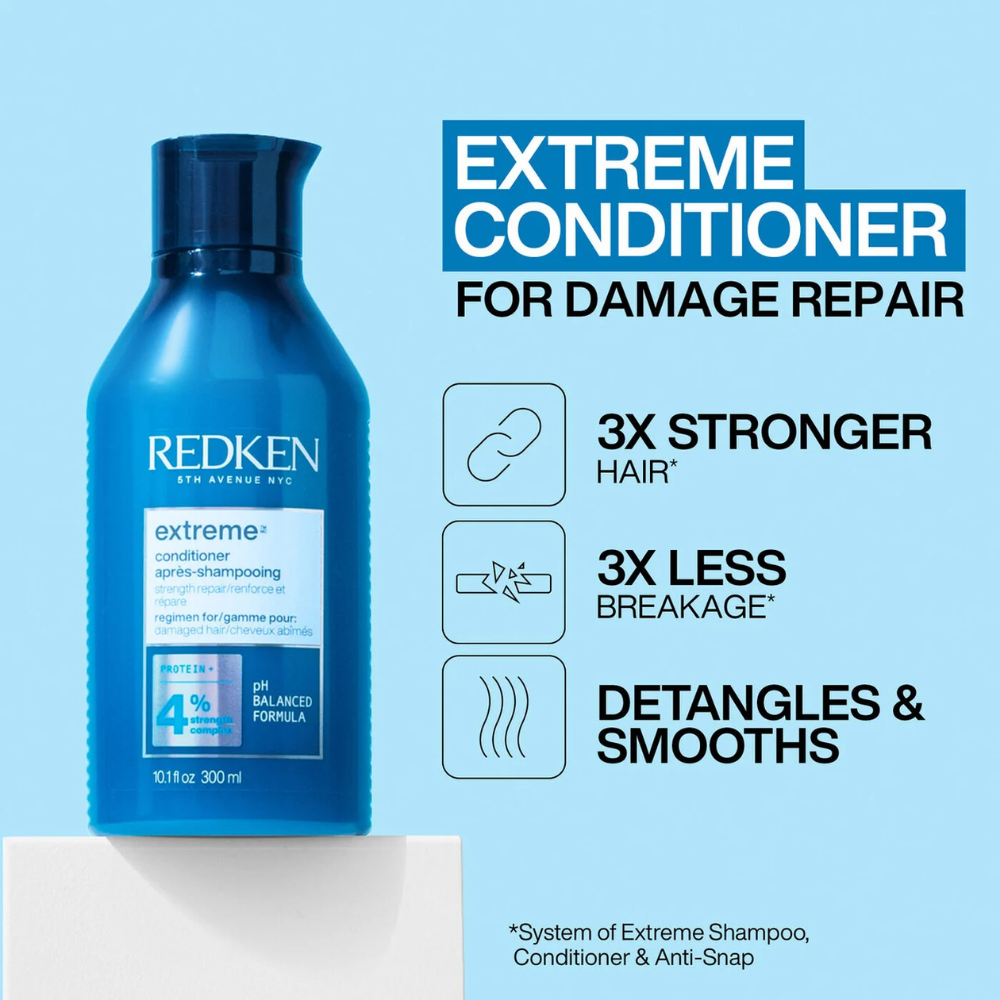 Redken - Extreme Shampoo, Conditioner, Mask & Anti-Snap Quad Bundle – Redken Extreme Conditioner 300ml (detail)