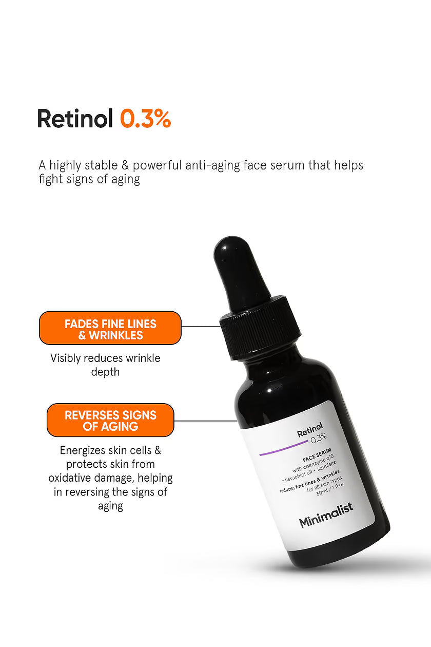 Minimilist - Retinol 0.3% Face Serum 30ml - Zilion