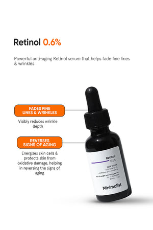 Minimilist - Retinol 0.6% Face Serum 30ml - Zilion