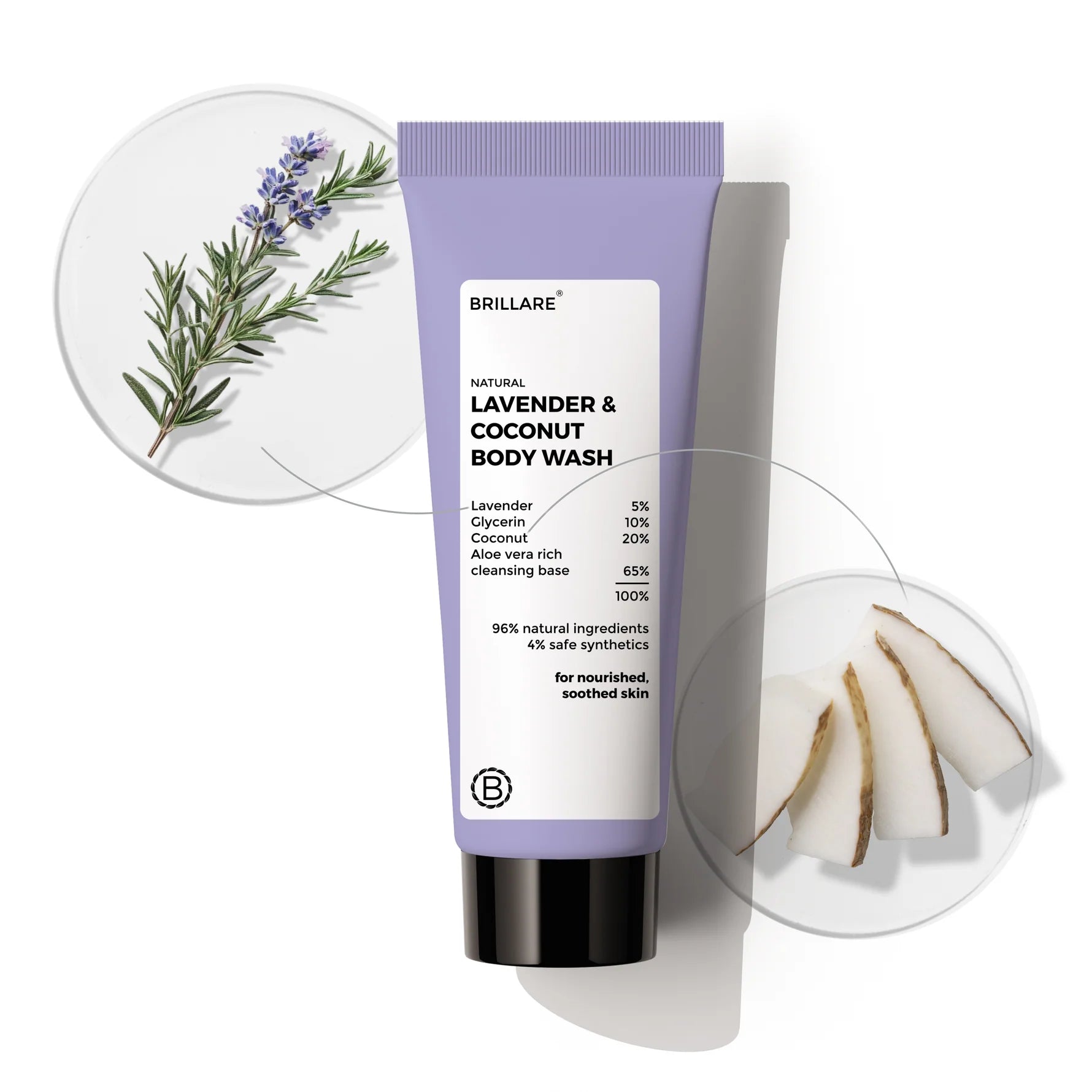 Brillare - Mini Lavender & Coconut Body Wash 20ml