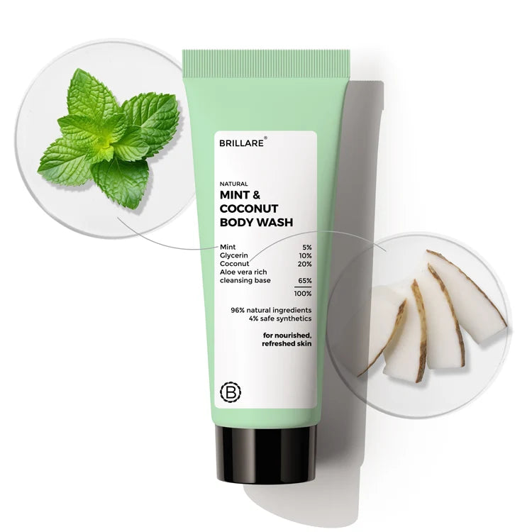 Brillare - Mini Mint & Coconut Body Wash 20ml
