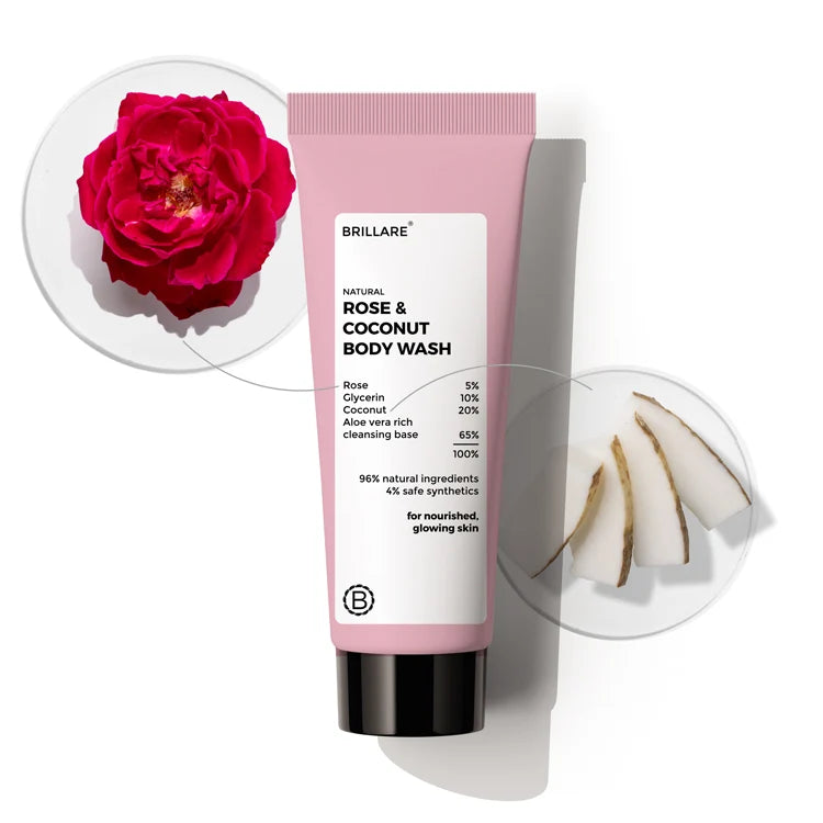 Brillare - Mini Rose & Coconut Body Wash 20ml