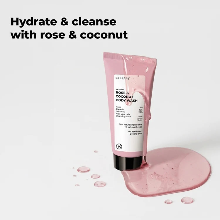 Brillare - Mini Rose & Coconut Body Wash 20ml
