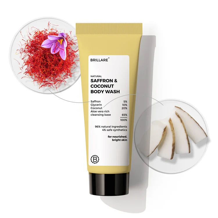 Brillare - Mini Saffron & Coconut Body Wash 20ml