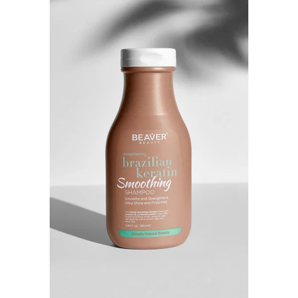 Beaver - Brazilian Keratin Shampoo, Conditioner, Mask & Smoothing Oil Quad Bundle – Beaver Brazilian Keratin Shampoo 350ml