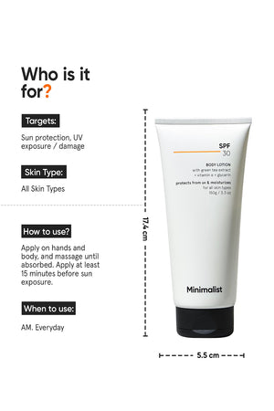 Minimilist - SPF 30 Body Lotion 150g - Zilion