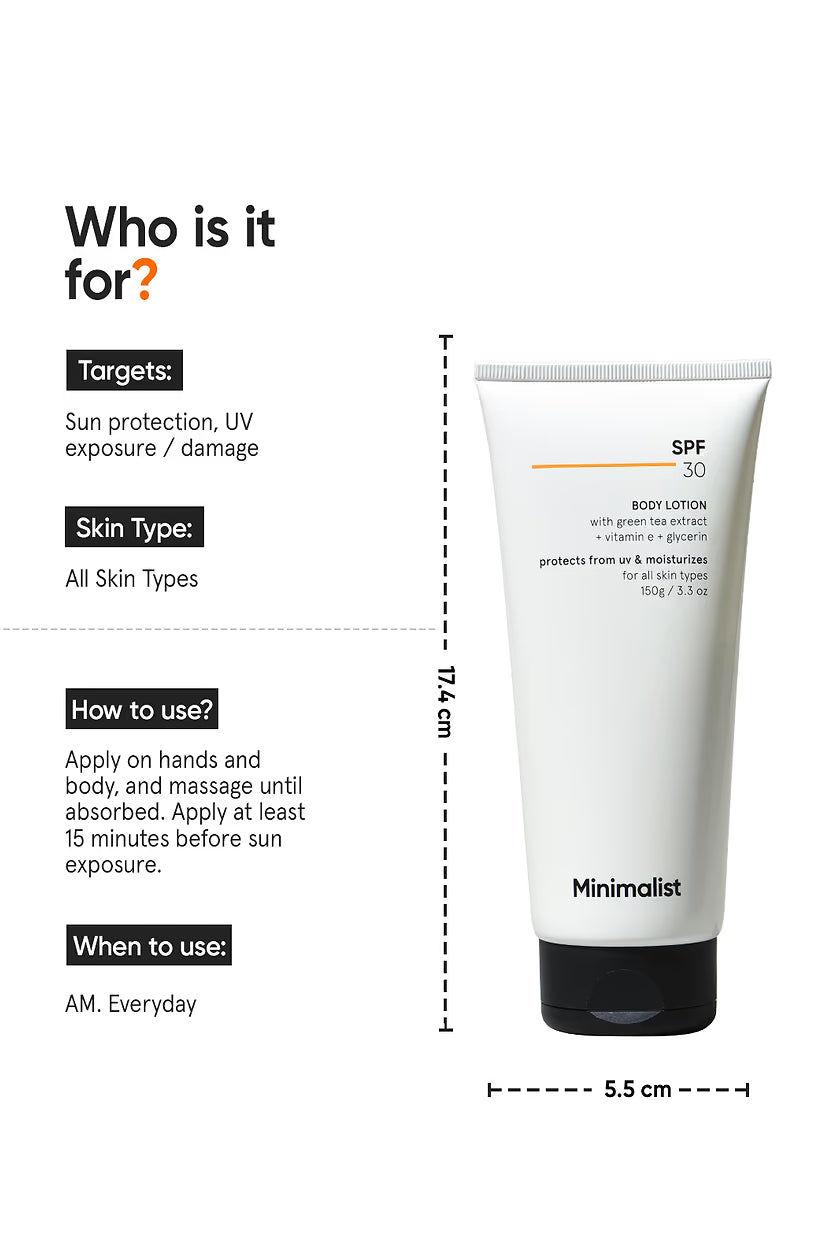 Minimilist - SPF 30 Body Lotion 150g - Zilion