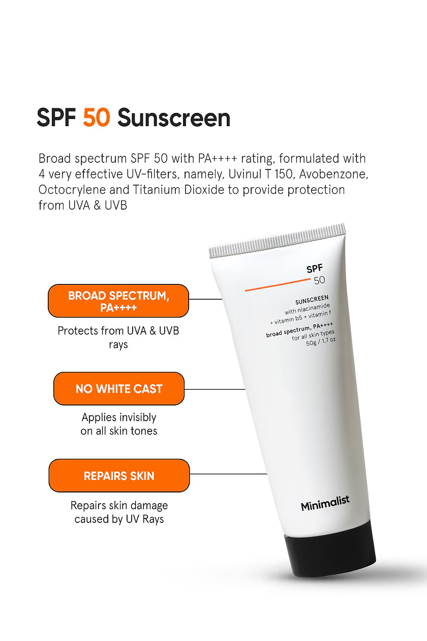 Minimilist - SPF 50 Sunscreen 50g - Zilion