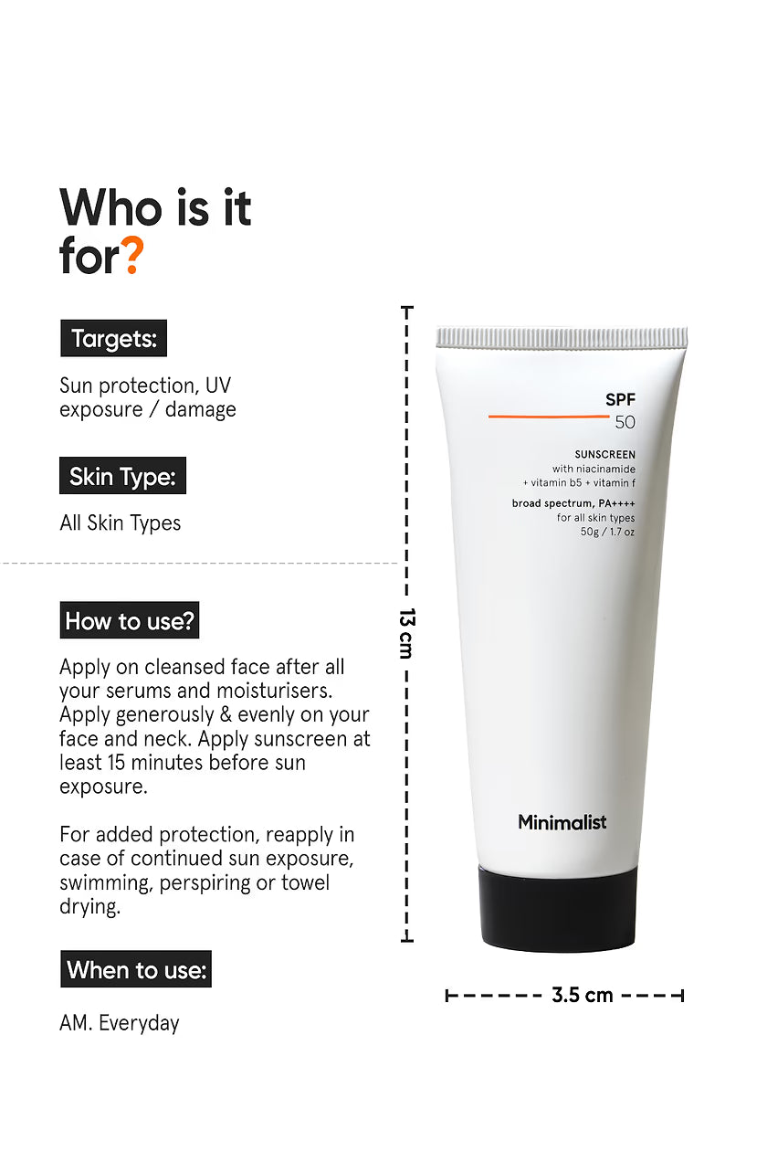 Minimilist - SPF 50 Sunscreen 50g - Zilion