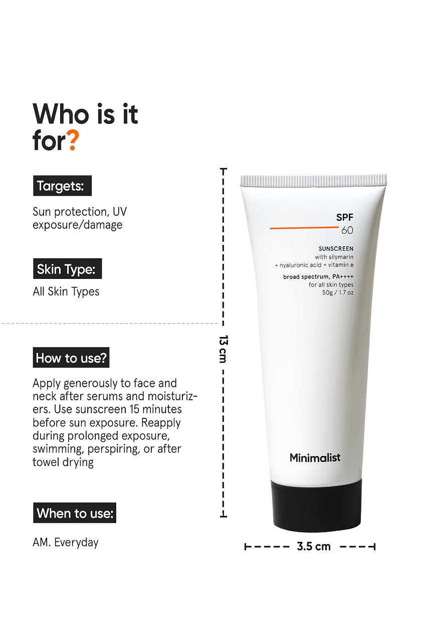Minimilist - SPF 60 Sunscreen 50g - Zilion