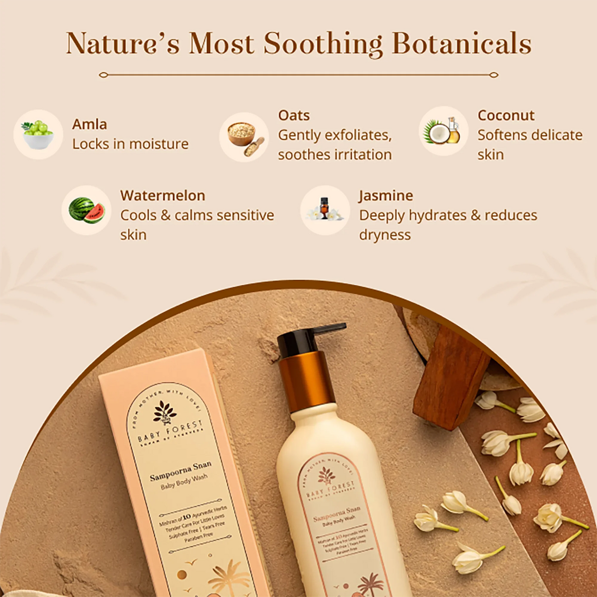 Baby Forest - Sampoorna Snan Baby Body Wash 200ml – key ingredients
