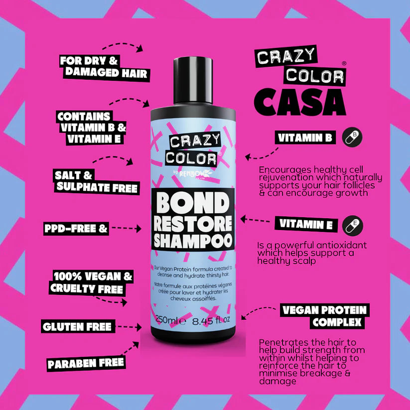 Crazy Color - Bond Restore Shampoo 250ml