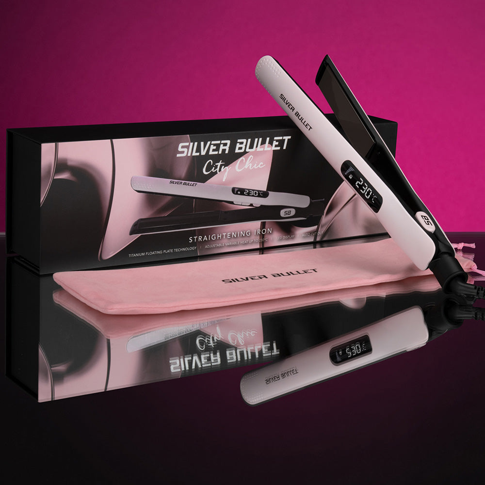 Silver Bullet - City Chic Pink Collection Hair Straightner 25MM
