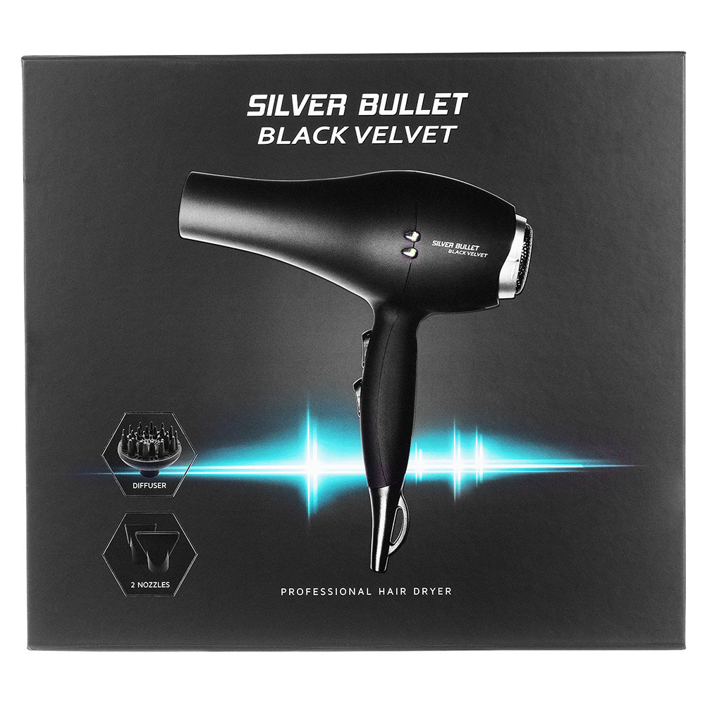 Silver Bullet - Black Velvet Dryer With Diffuser 2000W