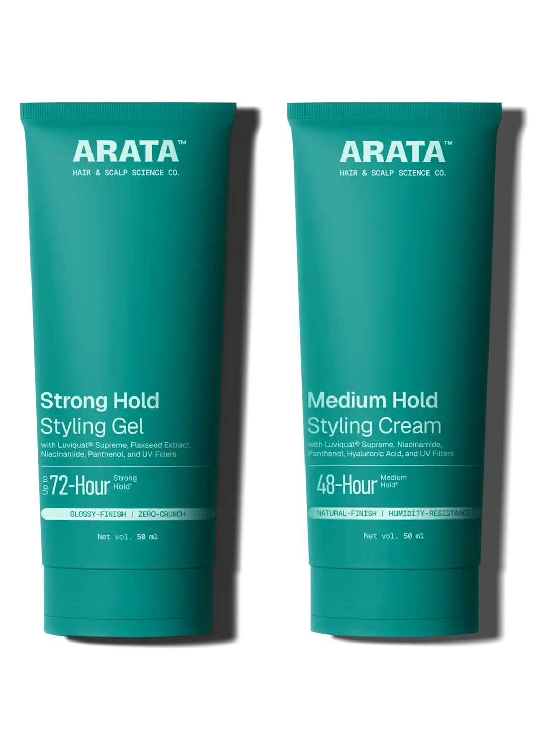 Arata - Functional Styling Gel & Cream Duo 2 x 50ml – front of pack