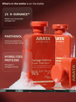Arata - MitoActive + Damage Defence Super Shampoo Combo – shampoo key ingredients