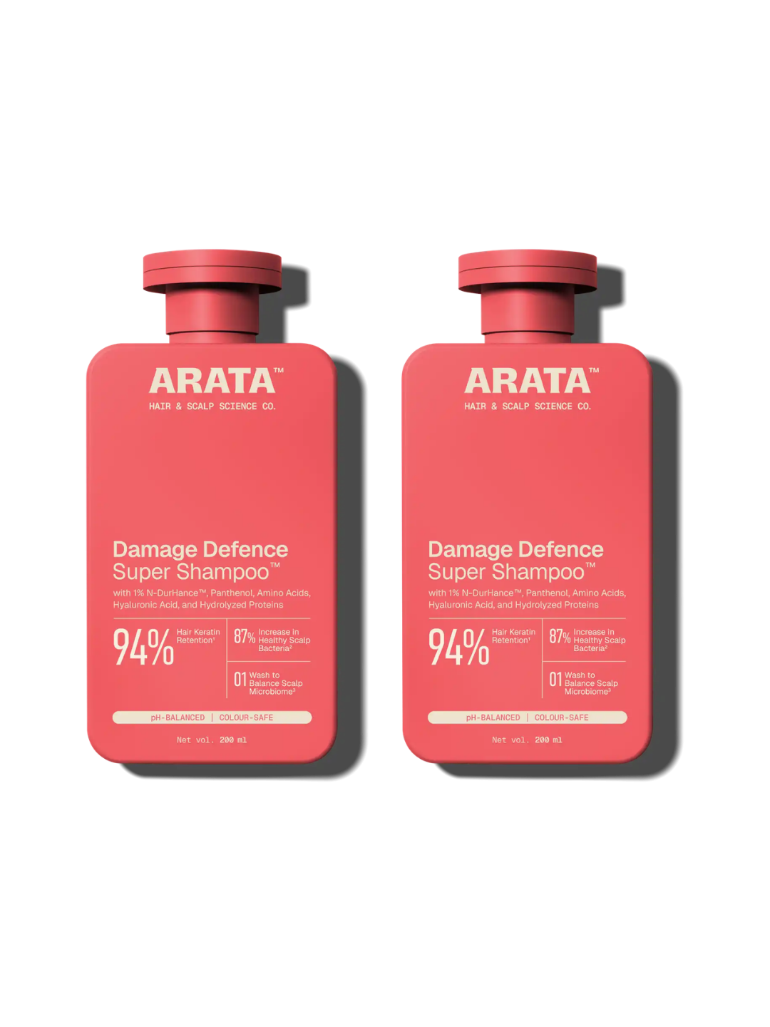 Arata - Damage Defence Super Shampoo 200ml Pack of 2