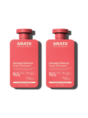 Arata - Damage Defence Super Shampoo 200ml Pack of 2