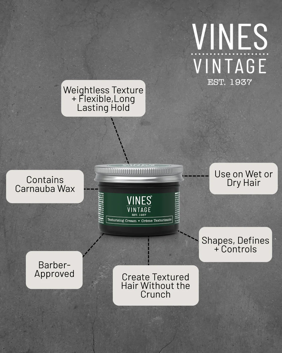 Vines Vintage - Texturising Cream 125ml