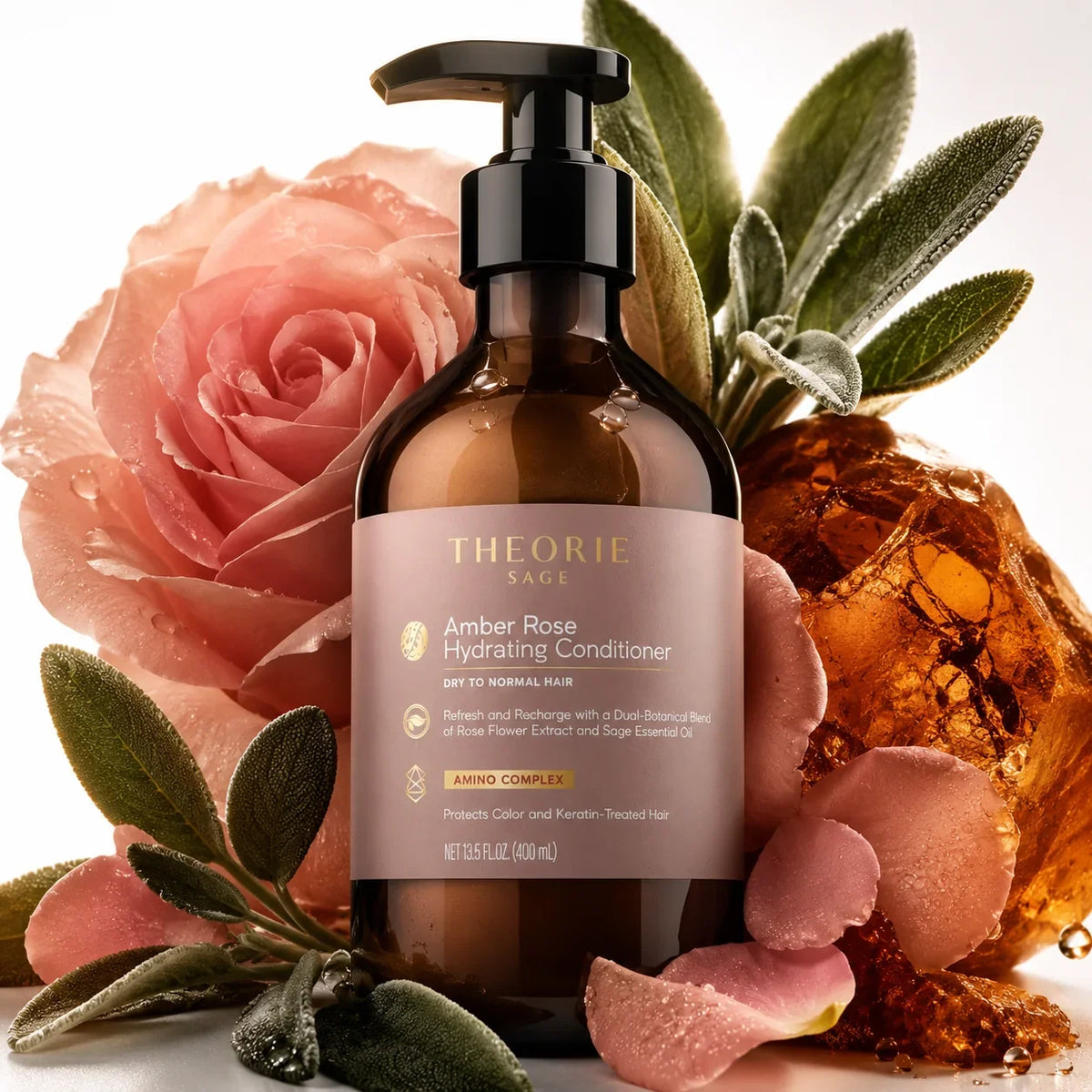 Theorie - Amber Rose Shampoo & Conditioner Duo Bundle – Theorie Amber Rose Conditioner 400ml (detail)