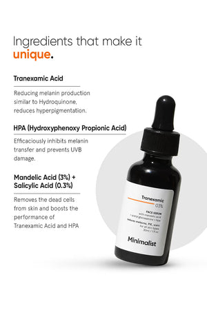 Minimilist - Tranexamic 3% Face Serum 30ml - Zilion
