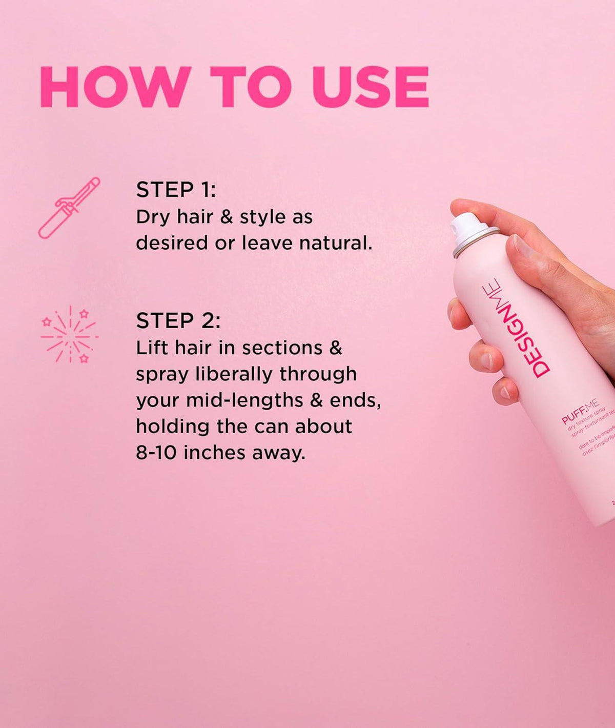DesignMe Puff Me Dry Texture Spray 69ml - image 8