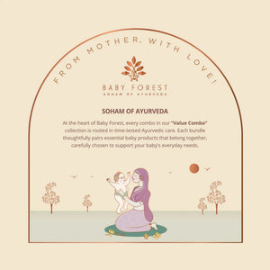 Baby Forest - Shishu Abhyanga Baby Massage Oils Combo with Surprise Soft Toy