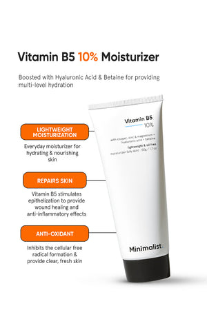Minimilist - Vitamin B5 10% Moisturizer 100g - Zilion