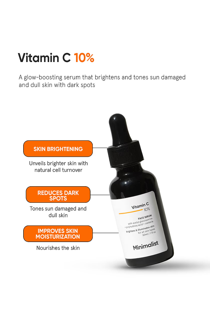 Minimilist - Vitamin C 10% Face Serum 10ml - Zilion