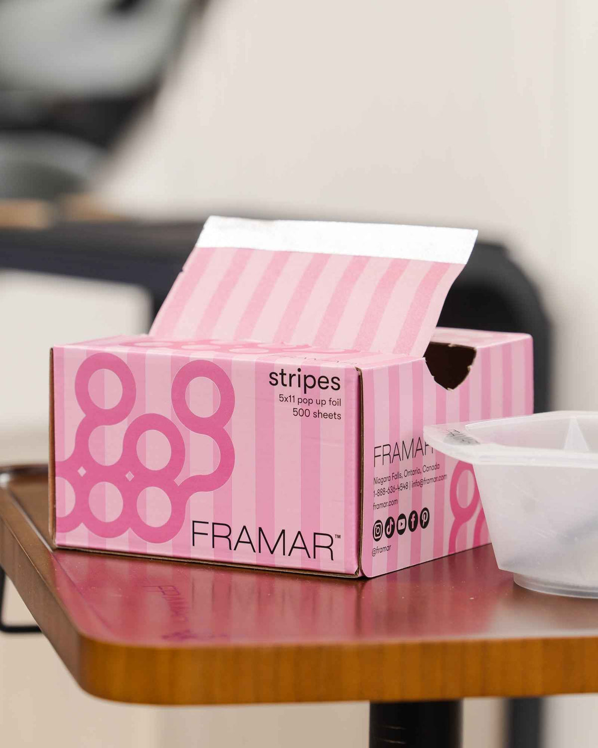 Framar - Pop Up Foil - Pink Stripes 500 Sheets